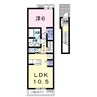 ジェルメ・カーサⅡ 1LDKの間取り