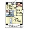 クイーンズ・イン菊陽 2LDKの間取り