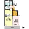 ポシェット大津 1LDKの間取り