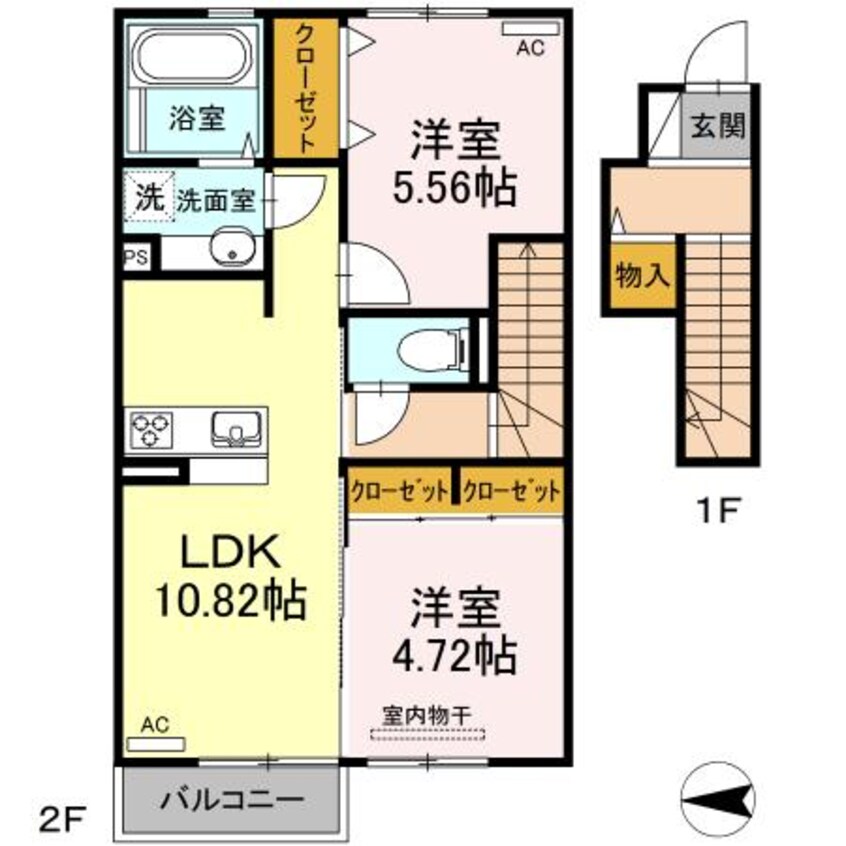 間取図 ポシェット大津