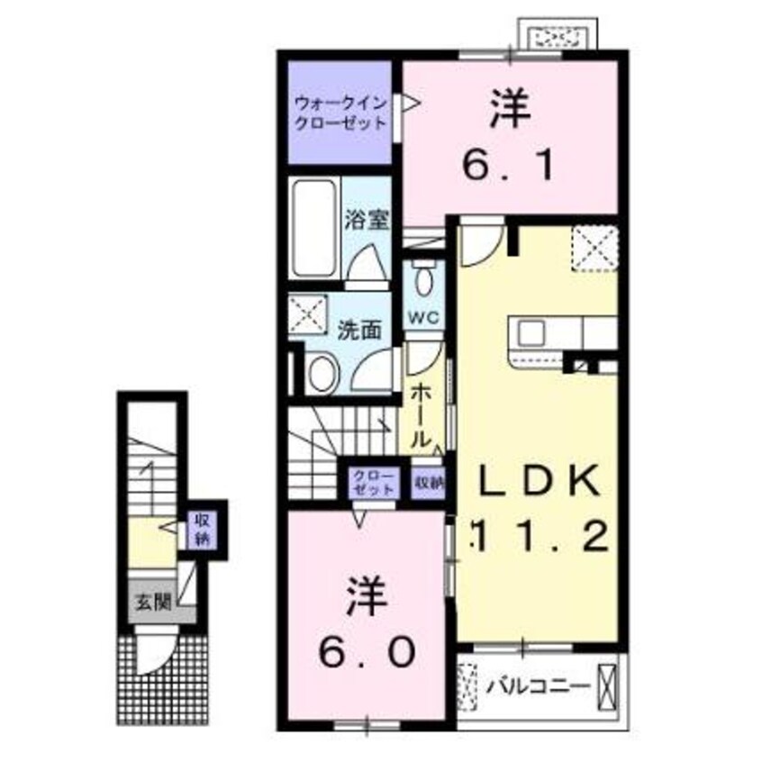 間取図 フロロースB