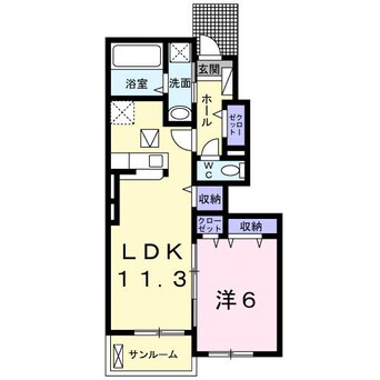 間取図 サンリットハウスAＢ