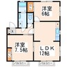 グランディオーソＡ・Ｂ 2LDKの間取り