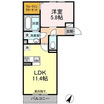間取図 コンフィデンスK.S合志