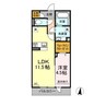 サニーヒル 1LDKの間取り