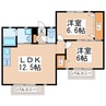 compact菊池 2LDKの間取り