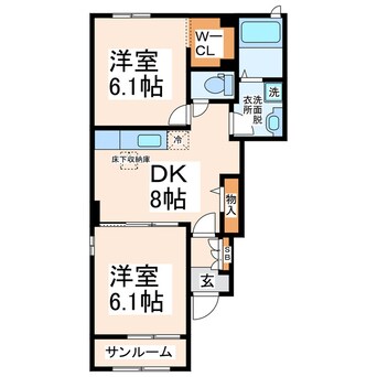 間取図 ジェルメ・カーサⅠ