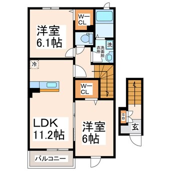 間取図 ジェルメ・カーサⅠ