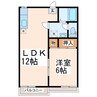 フローレンス大津A・Ｂ 1LDKの間取り