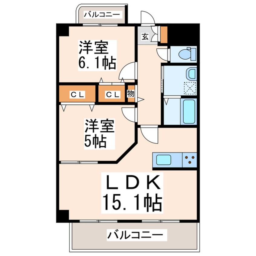 間取図 ピュアマンション美咲野