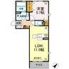 サンテ 1LDKの間取り