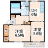 フォレストハイツ 2DKの間取り