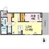 アバント 1LDKの間取り