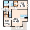 シャーメゾンprost 2LDKの間取り