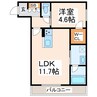 シャーメゾンprost 1LDKの間取り
