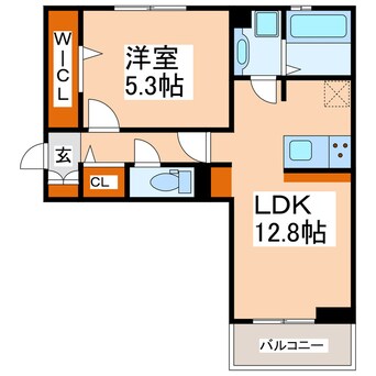 間取図 豊肥本線<阿蘇高原線>/武蔵塚駅 徒歩36分 2階 築3年