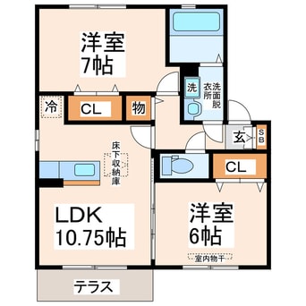 間取図 メゾン・ラフィーネ