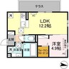 Grande Kawazu 1LDKの間取り