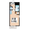 エレイネ菊陽 1Rの間取り