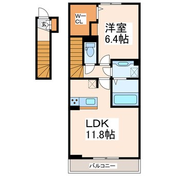 間取図 アクシズ泗水