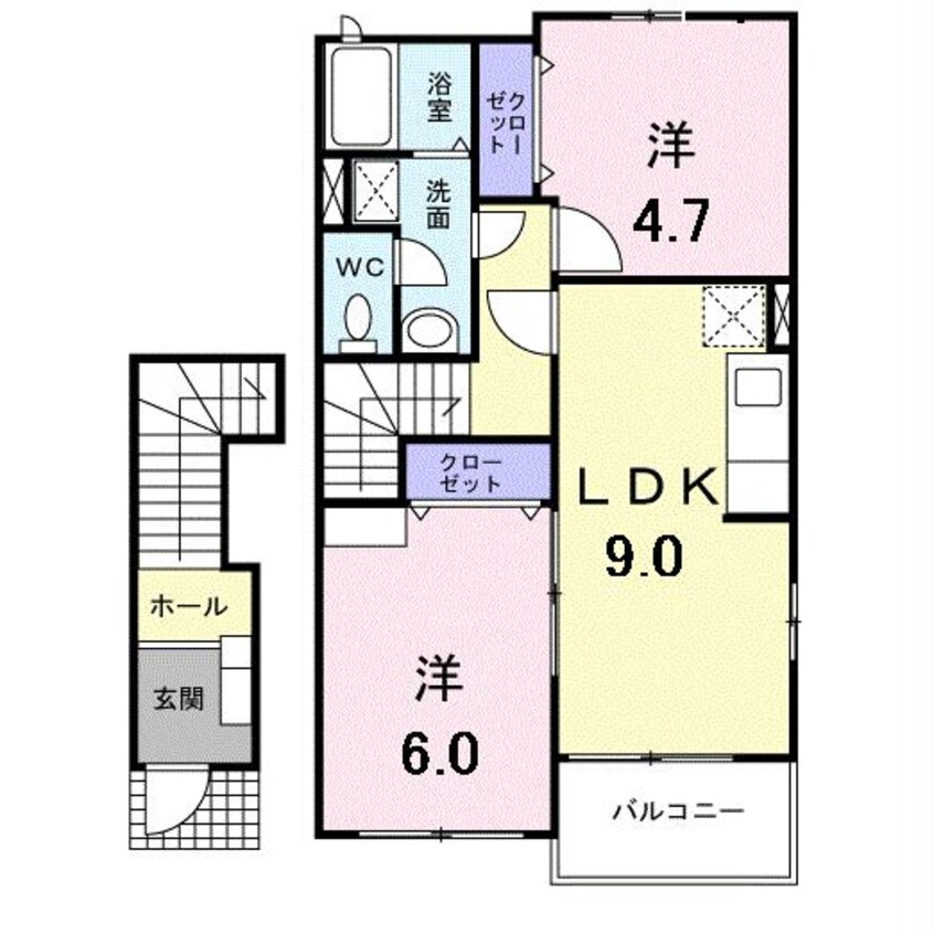 間取図 ボヌール　ジョイ