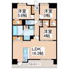 LIBTH菊陽 3LDKの間取り
