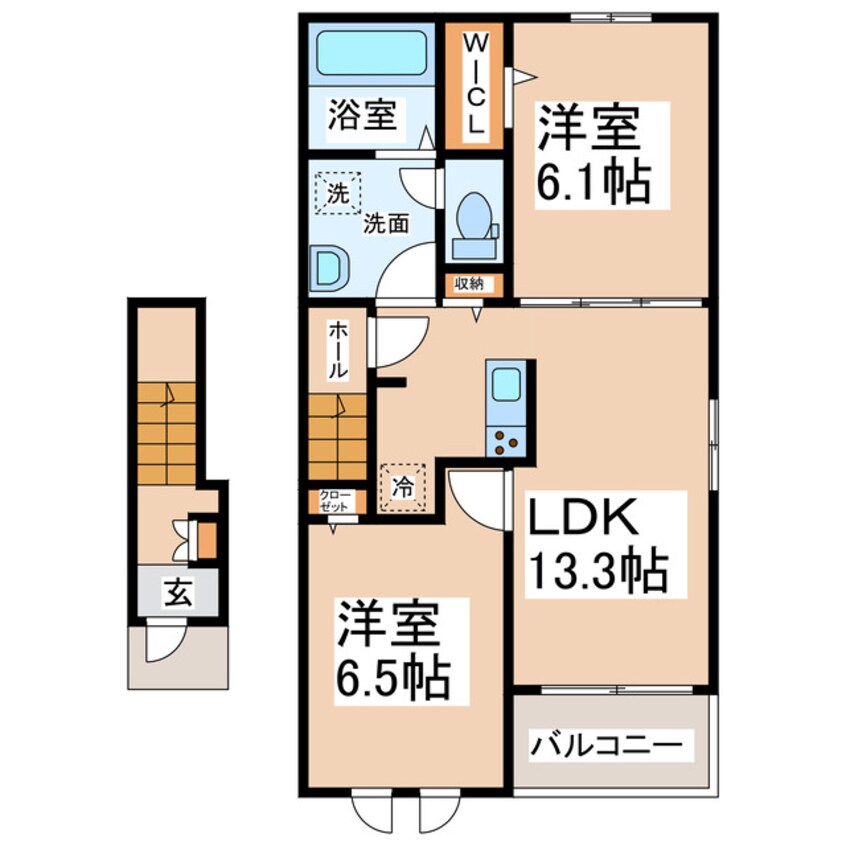 間取図 フロレゾン・ベルⅠ