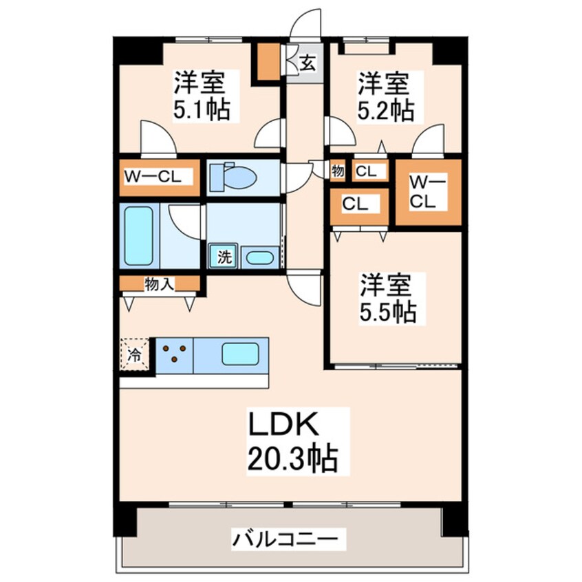 間取図 LIBTH原水