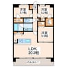 LIBTH原水 3LDKの間取り