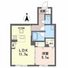 シャーメゾンComforza 1LDKの間取り