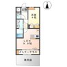 リーブルハイム 1LDKの間取り