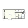 アサンテハイム 1Kの間取り