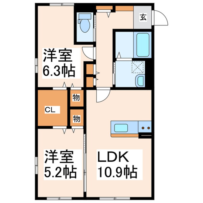 間取図 ラ　コリーナ大津