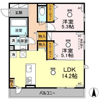 間取図 サニーヒルⅡ