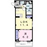 シャインエクセレント 1LDKの間取り