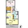 セレブ菊池 1LDKの間取り