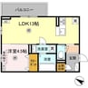 プレミール大琳寺 1LDKの間取り