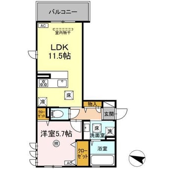 間取図 Crea Inn（ｸﾚｱｲﾝ）