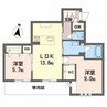 シャーメゾン光の森プレミアム 2LDKの間取り
