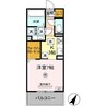 CREAS（クレアス） 1Kの間取り