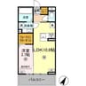 CREAS（クレアス） 1LDKの間取り