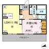 D-ROOM西寺 1LDKの間取り