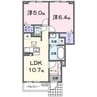ル・プレジール　Ａ 2LDKの間取り