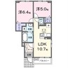 ル・プレジール　Ａ 2LDKの間取り