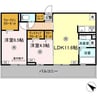 フェニックスアレシア 2LDKの間取り