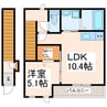 Viento大津杉水 1LDKの間取り