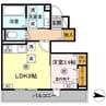インペリアルS 1LDKの間取り