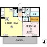 トリシアK 1LDKの間取り