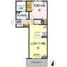 トリシアK 1LDKの間取り