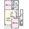 ブリッサ　Ｅ 2LDKの間取り